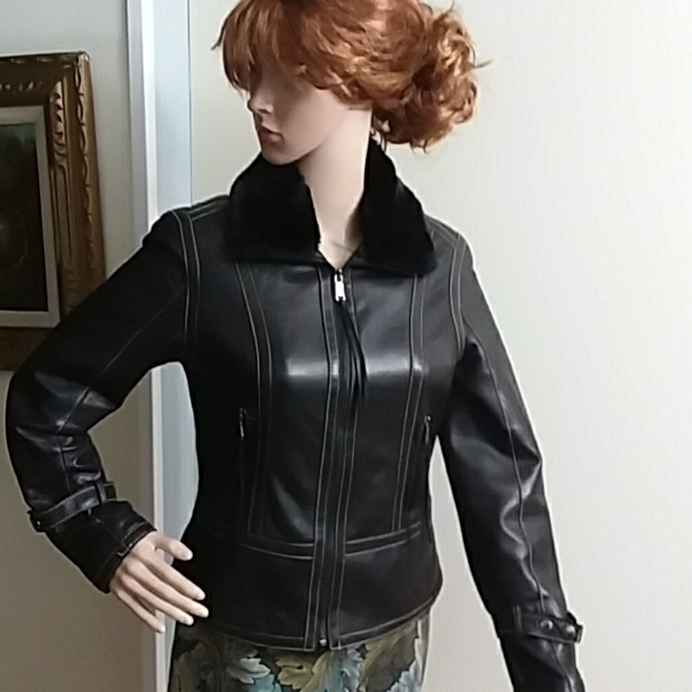 Andrew Marc New York Leather Jacket
